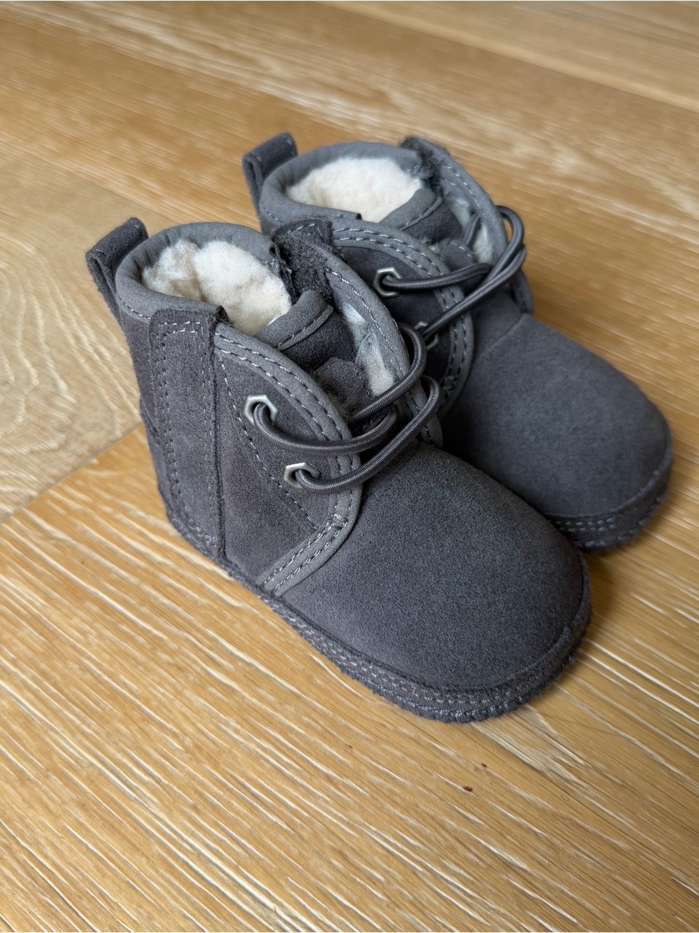 UGG infant  Gray Suede Lined Ankle Boots